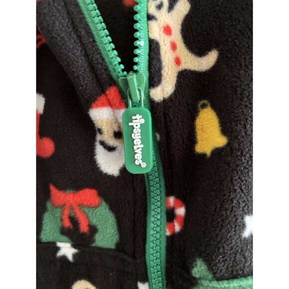 New Tipsy Elves Small Cookie Cutter Jumpsuit Full Zip Hooded Pockets - Picture 5 of 9